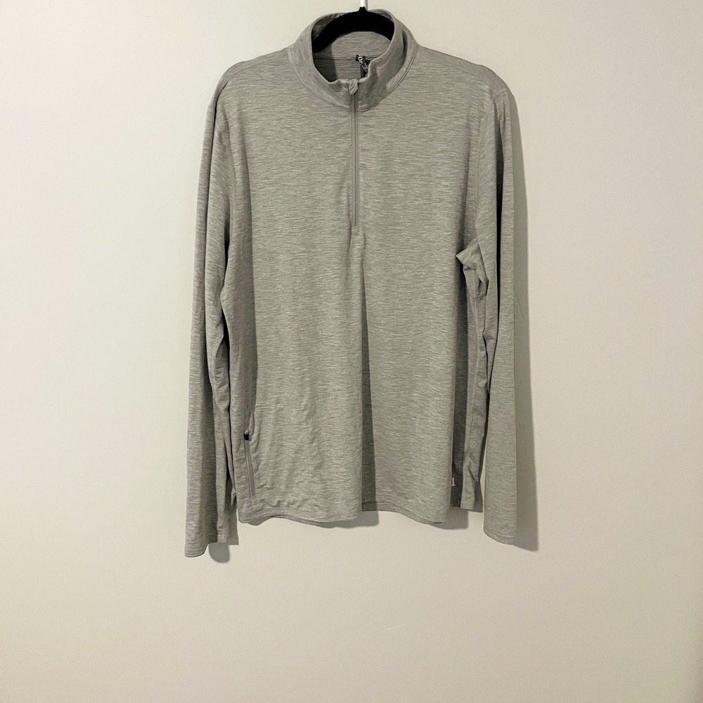 Vuori ease performance 1/2 zip pullover gray large‎
